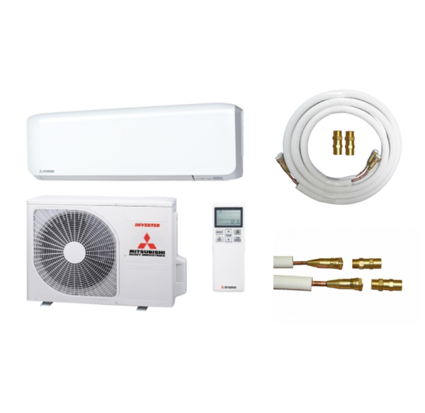 Mitsubishi Heavy Industries SRK 25 ZS-WF/SRC 25 ZS-W Klimaanlagen SET inkl. Quick Connect