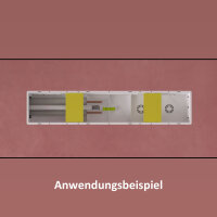 Montage-Einbaubox mit Kondensatwanne und horizontalen...