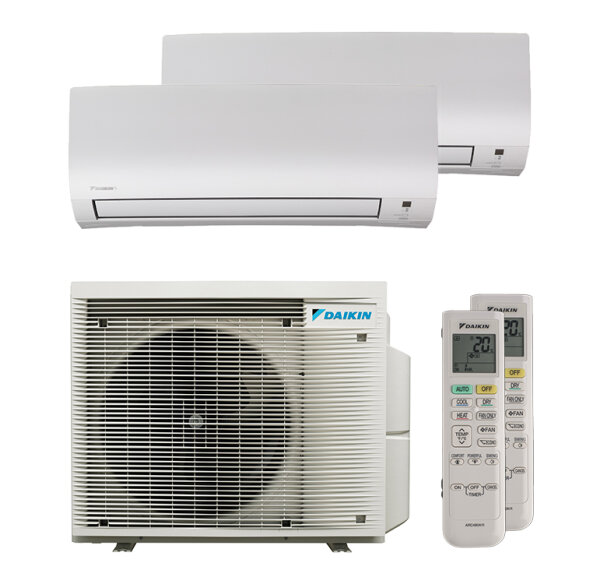 Daikin Comfora 2x FTXP 25N9 und 2MXM40A9 Multi-Split Klimaanlage